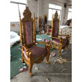 wholesale luxury wooden gold antique throne pedicure chairs